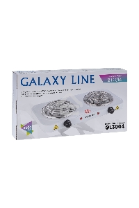 Электрическая плитка Galaxy Line GL 3004, белый, электрическая, 2000 Вт (1000Вт+1000Вт)