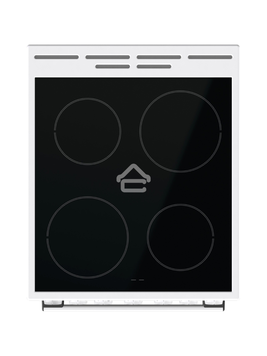 Плита электрическая Gorenje GEC5B41WG белый, конфорок 4 электрических, духовка 62 л, 50 см x 85 см x 59.4 см