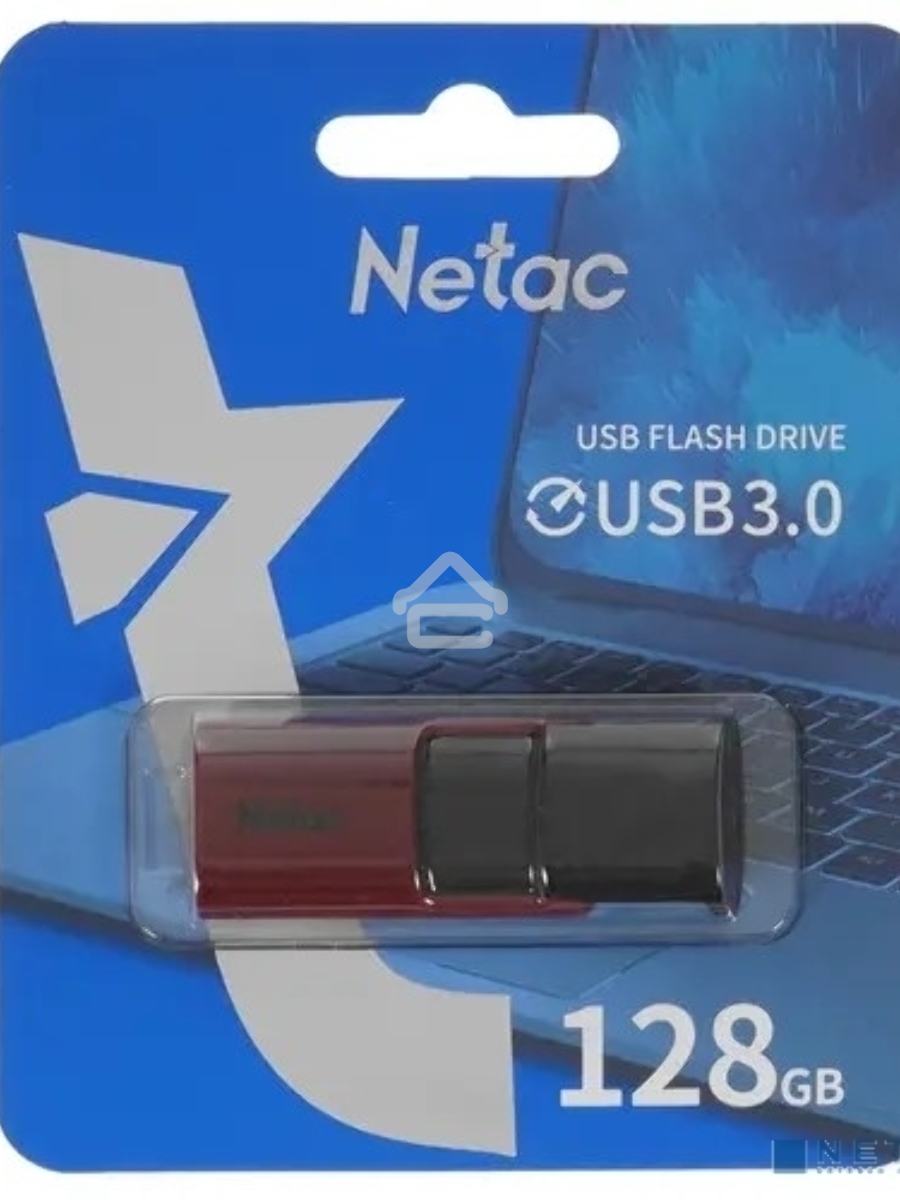 Флеш диск USB Drive Netac U182 Red USB3.0 128GB, retail version
