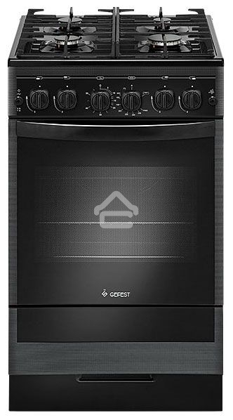 Плита газовая Gefest ПГ 5500-02 0115 черный, конфорок 4 шт, духовка 52 л, 50 см x 85 см x 58.5 см