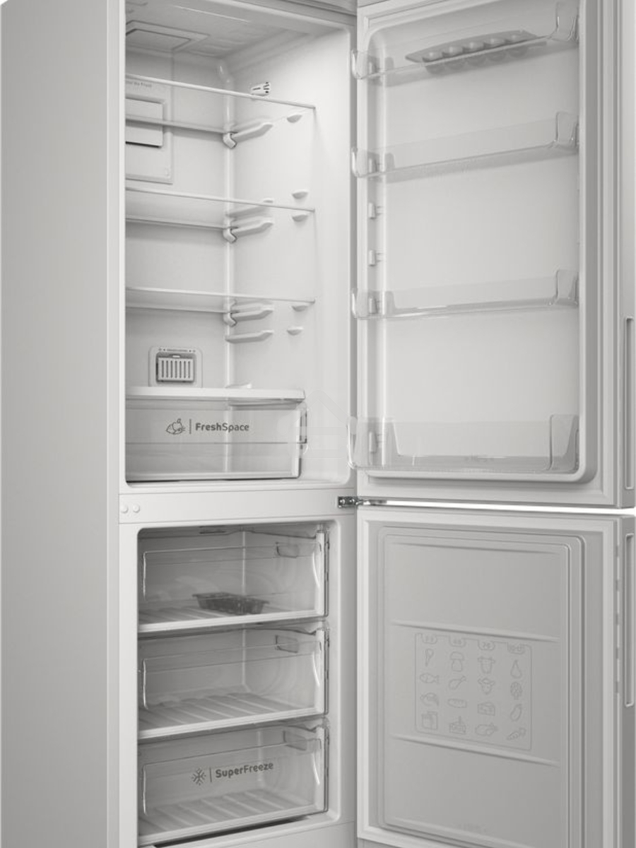 Холодильник Indesit ITR 4180 W белый двухкамерный 220/78л морозилка снизу
