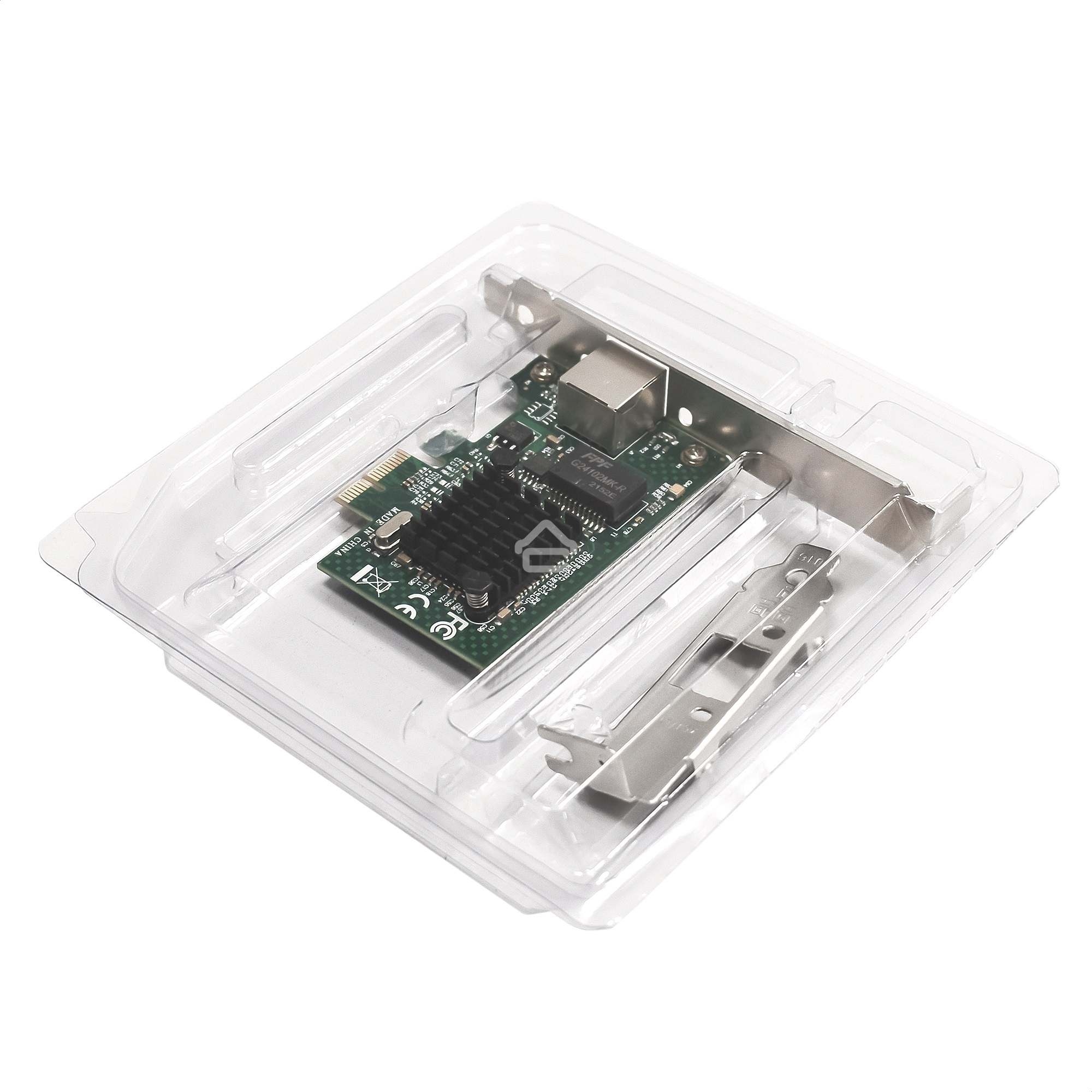 Сетевой адаптер ExeGate EXE-BCM5721 (PCI-E x1, порт 1xRJ45, 10/100/1000Mbps, Gigabit Chipset Broadcom BCM5721)