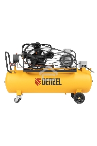Компрессор воздушный рем. привод BCW3000-T/100, 3,0 кВт, 100 литров, 520 л/мин  Denzel