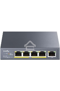Коммутатор Cudy GS1005P (L2) 5x1Гбит/с 5PoE 60W неуправляемый