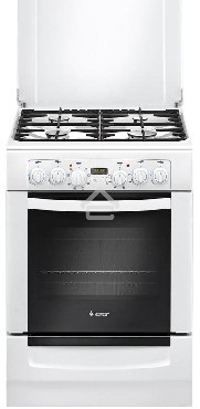 Плита комбинированная Gefest ПГЭ 6102-03 белый, конфорок 4 газовых, духовка 55 л, 60 см x 85 см x 60 см