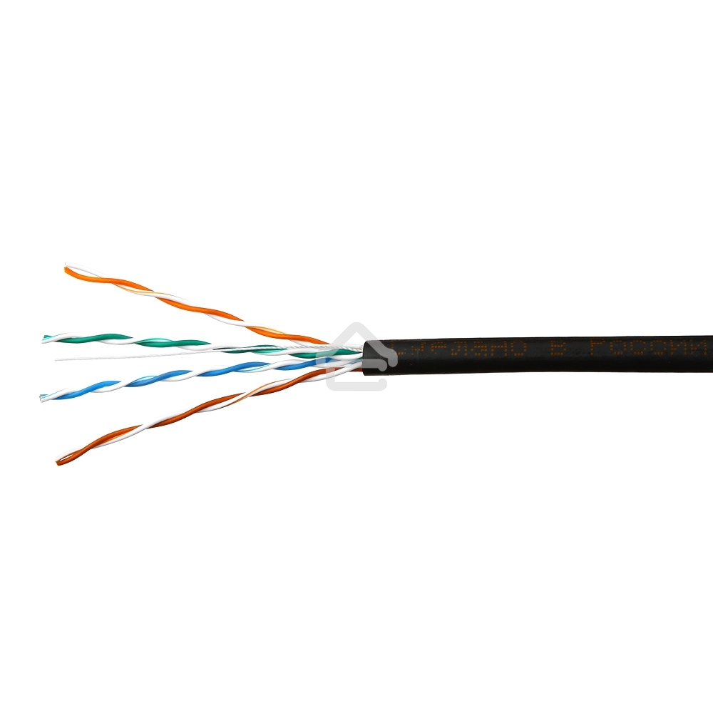 Кабель SkyNet Premium UTP outdoor 4x2x0,51, медный, FLUKE TEST, кат.5e, однож., 100 м, box, черный