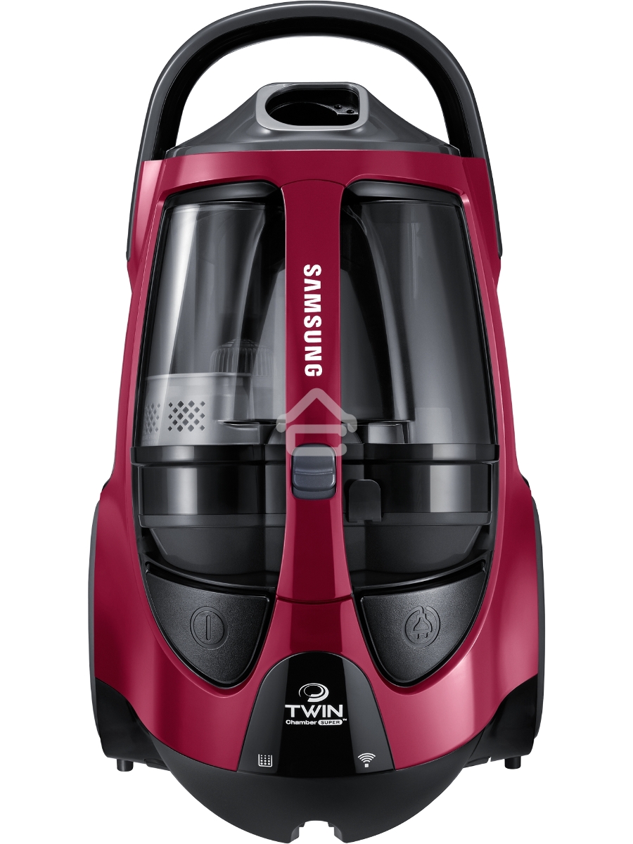 Пылесос Samsung VCC885FH3P красный, 430/2200 Вт, уборка сухая, пылесборник двойная камера 2л
