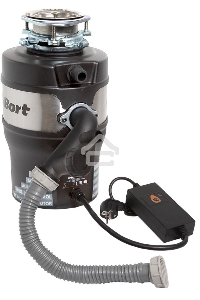 Измельчитель пищевых отходов Bort Alligator Max, 560 Вт., объём 1 600 мл., ПДУ