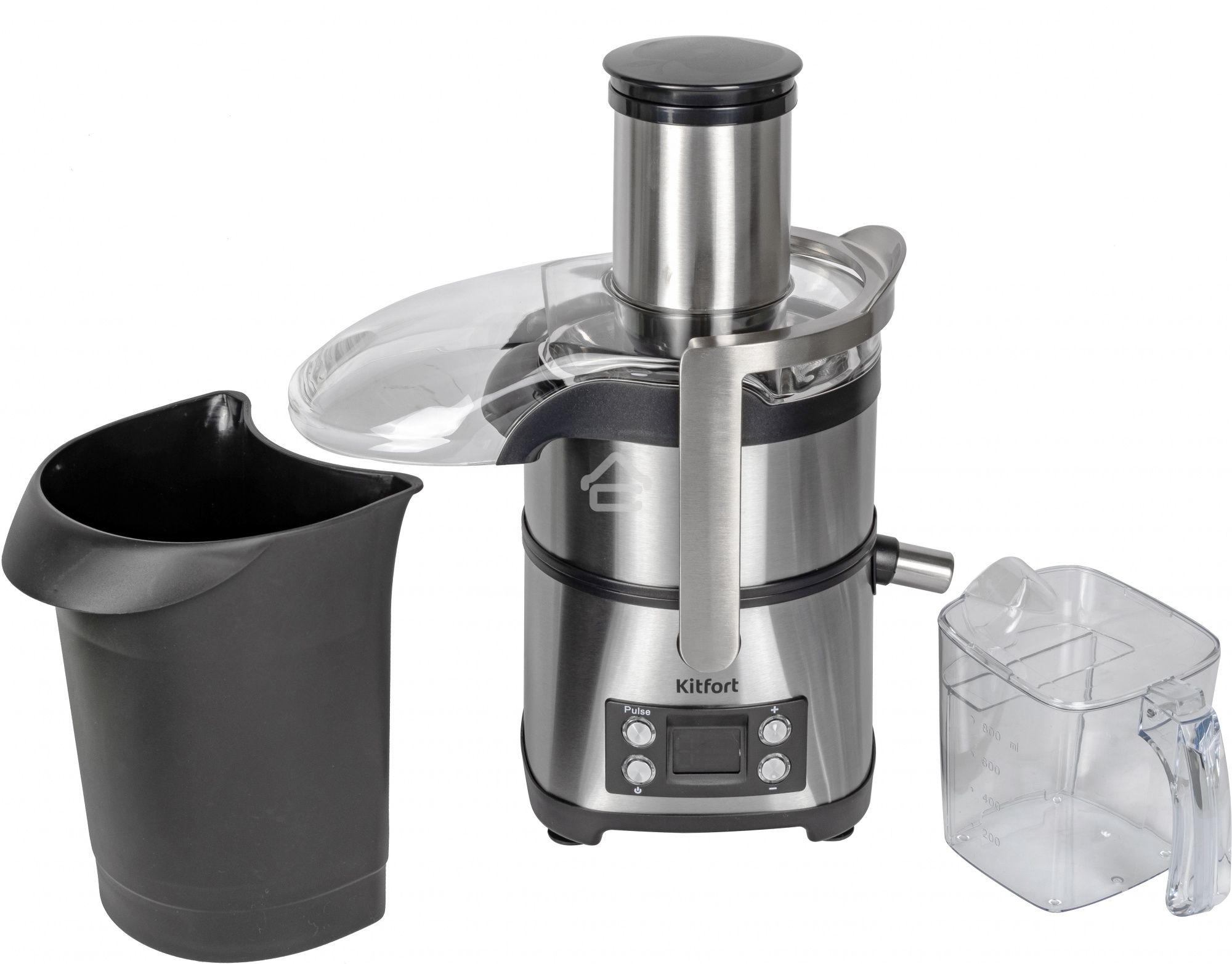 Кухонный комбайн Kitfort KT-1395 800Вт серебристый/черный