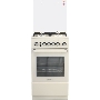 Плита газовая De Luxe 5040.40Г (КР) ЧР-013 бежевый, конфорок 4 газовых, духовка 46 л, 50 см x 85 см x 50 см