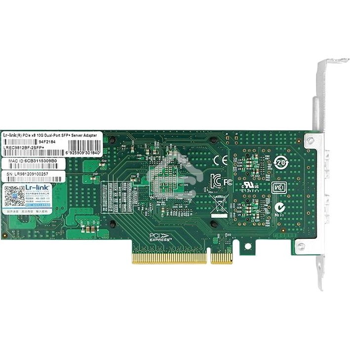 Сетевой адаптер PCIE 10Gb FIBER 2SFP+ LREC9812BF-2SFP+ LR-LINK