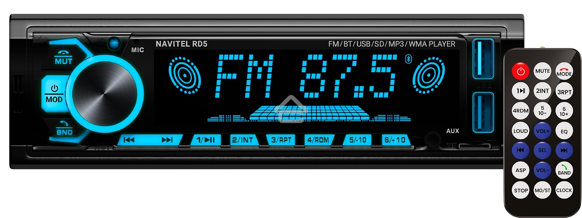 Автомагнитола Navitel RD5 1DIN 4x50Вт