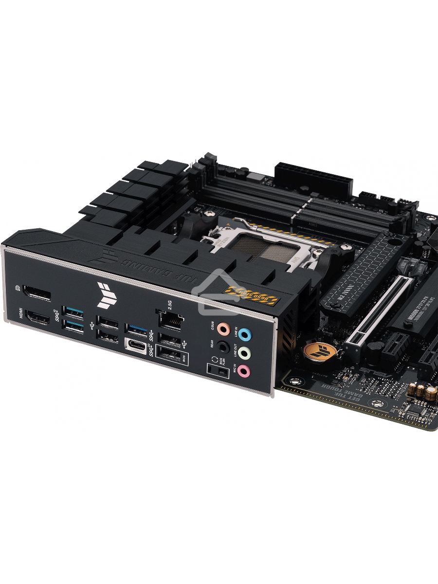 Материнская плата ASUS TUF GAMING B650M-PLUS, AM5, AMD B650, 4xDDR5, 4xSATA, 2xM.2, 1xPCIe 4.0 x16, 1xPCIe 4.0 x4, 1xDP, 1xHDMI, 1x 2.5Gb LAN, 4xUSB-A 3.2 Gen 2, 1xUSB-A 3.2 Gen 1, 1xUSB-C 3.2 Gen 2x2, 5x3.5 мм, 7.1, mATX