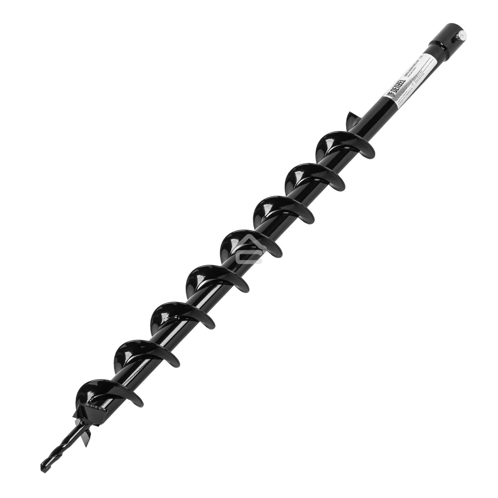 Шнек для грунта Denzel E-60, диаметр 60 мм, длина 800 мм, соединение 20 мм, несъемный нож