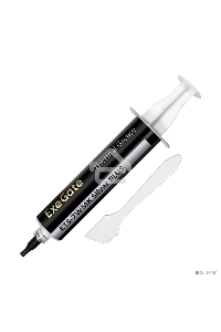 Термопаста ExeGate ETS-7WMK Silver PLUS (7,2 Вт/(м•К), 15г, шприц с лопаткой)
