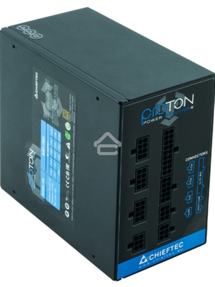Блок питания Chieftec Proton BDF-650C, 650Вт, 80 PLUS Bronze, 140мм, модульный, черный