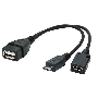 Кабель USB 2.0 OTG Cablexpert A-OTG-AFBM-004 USBAF/MicroBM, 0.15м, с доп питанием, пакет
