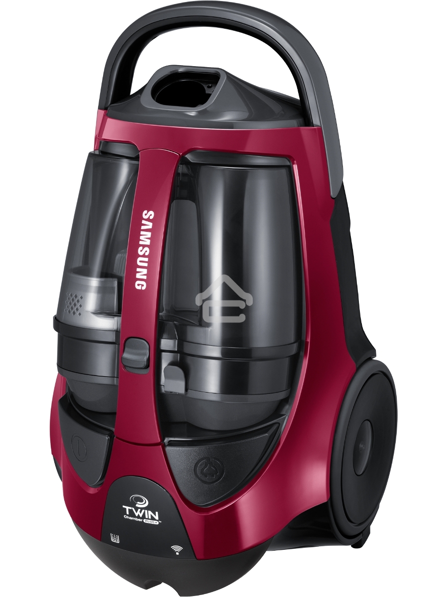Пылесос Samsung VCC885FH3P красный, 430/2200 Вт, уборка сухая, пылесборник двойная камера 2л