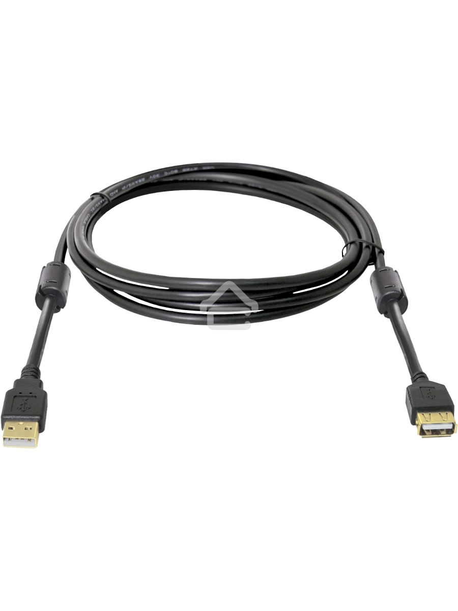 Кабель Defender PRO USB 2.0 кабель удлинительный 1.8м AM/AF , зол.конт, 2фер.фил.
