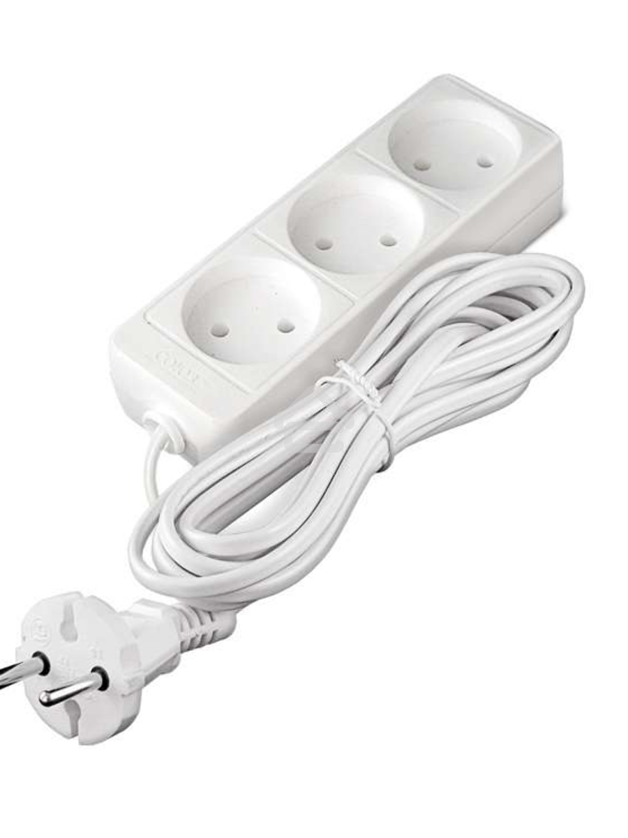 Удлинитель 3х5м без заземл. 10А IP20 2.2кВт Союз 481S-1305