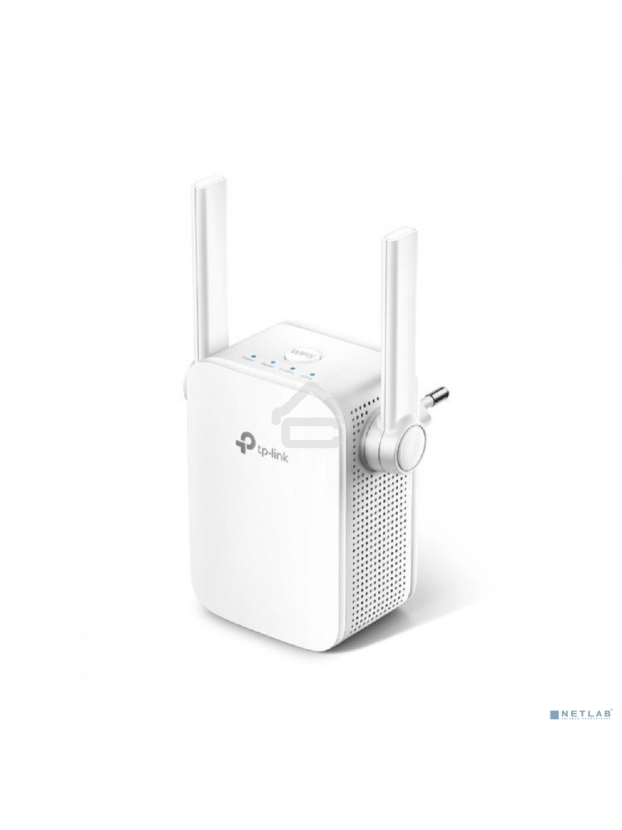 Усилитель TP-Link Wi-Fi AC750 Wi-Fi Range Extender, Wall Plugged,433Mbps at 5GHz + 300Mbps at 2.4GHz, 802.11ac/a/b/g/n, 1 10/100M LAN, WPS button, 2 fixed antennas поставляется без кабеля RJ-45