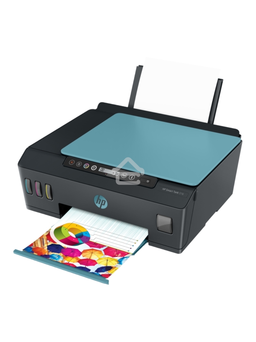 МФУ струйный HP Smart Tank 516 AiO (3YW70A), A4, цветной, печ. до 11 стр/мин. (ч/б) до 5 стр/мин. (цвет), 1200x1200dpi, USB, Wi-Fi, BlueTooth, Air Print, Mopria