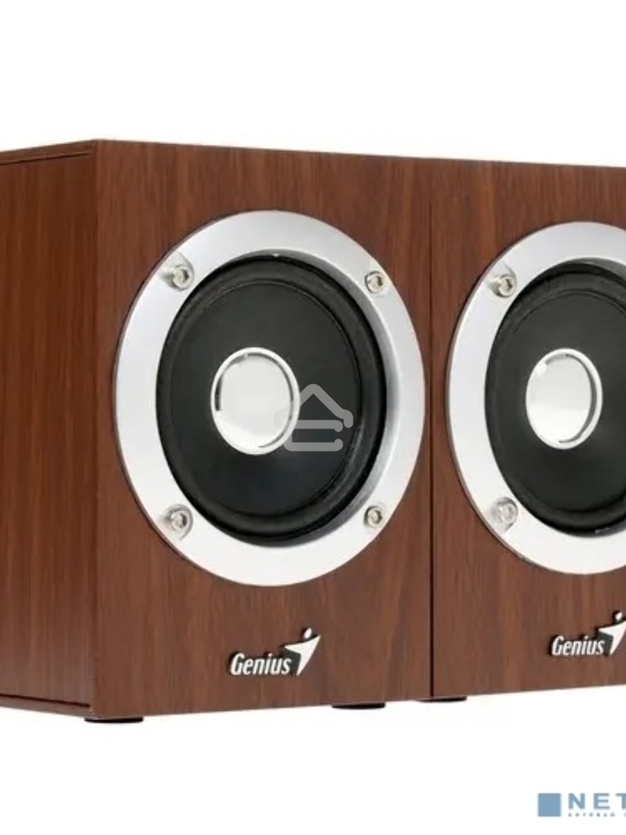 Колонки GENIUS SP-HF280 wooden USB {Проводной пульт регулировки громкости для легкого управления}