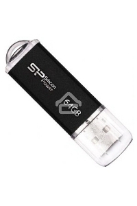 Флеш диск Silicon Power USB Drive 64Gb Ultima II SP064GBUF2M01V1K {USB2.0, Black}