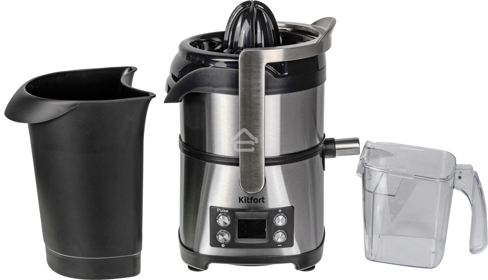 Кухонный комбайн Kitfort KT-1395 800Вт серебристый/черный