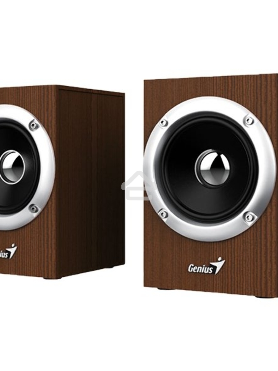 Колонки GENIUS SP-HF280 wooden USB {Проводной пульт регулировки громкости для легкого управления}