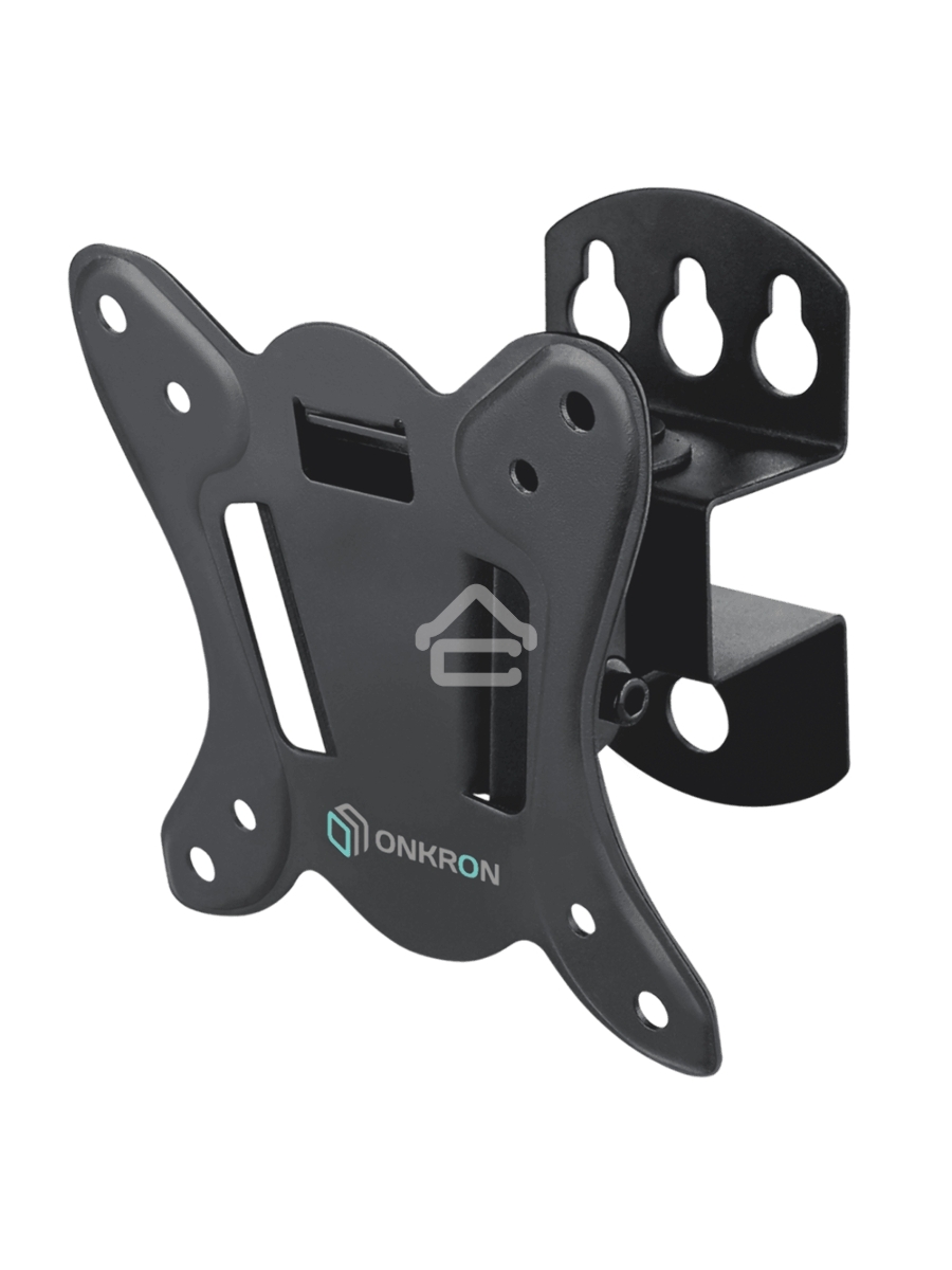 Кронштейн ONKRON Кронштейн ONKRON 17-27'' макс 100*100 мм, наклон -+ 8º, поворот: 45°, от стены 85 мм, макс вес 25кг, черный