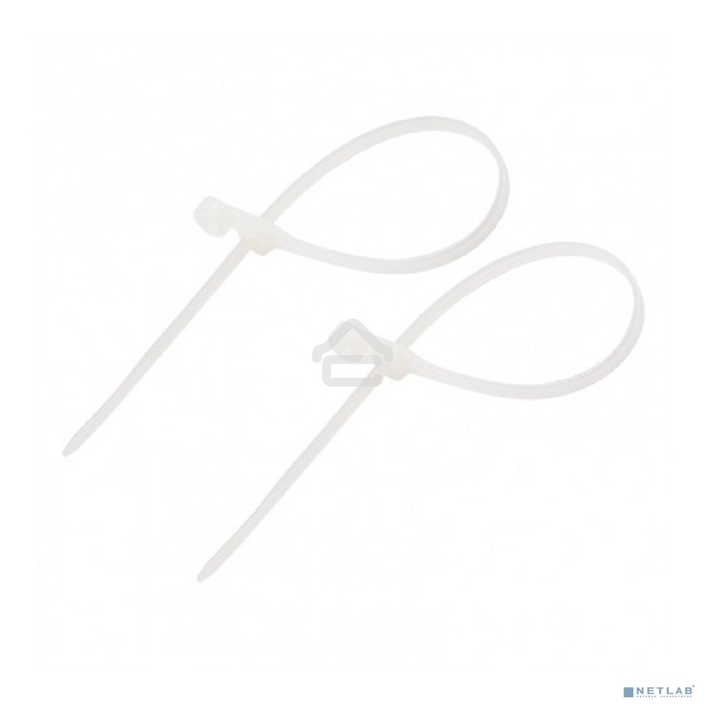 Хомут-стяжкa нейлоновая под винт Rexant 150x3,6 мм, белая, упаковка 100 шт.