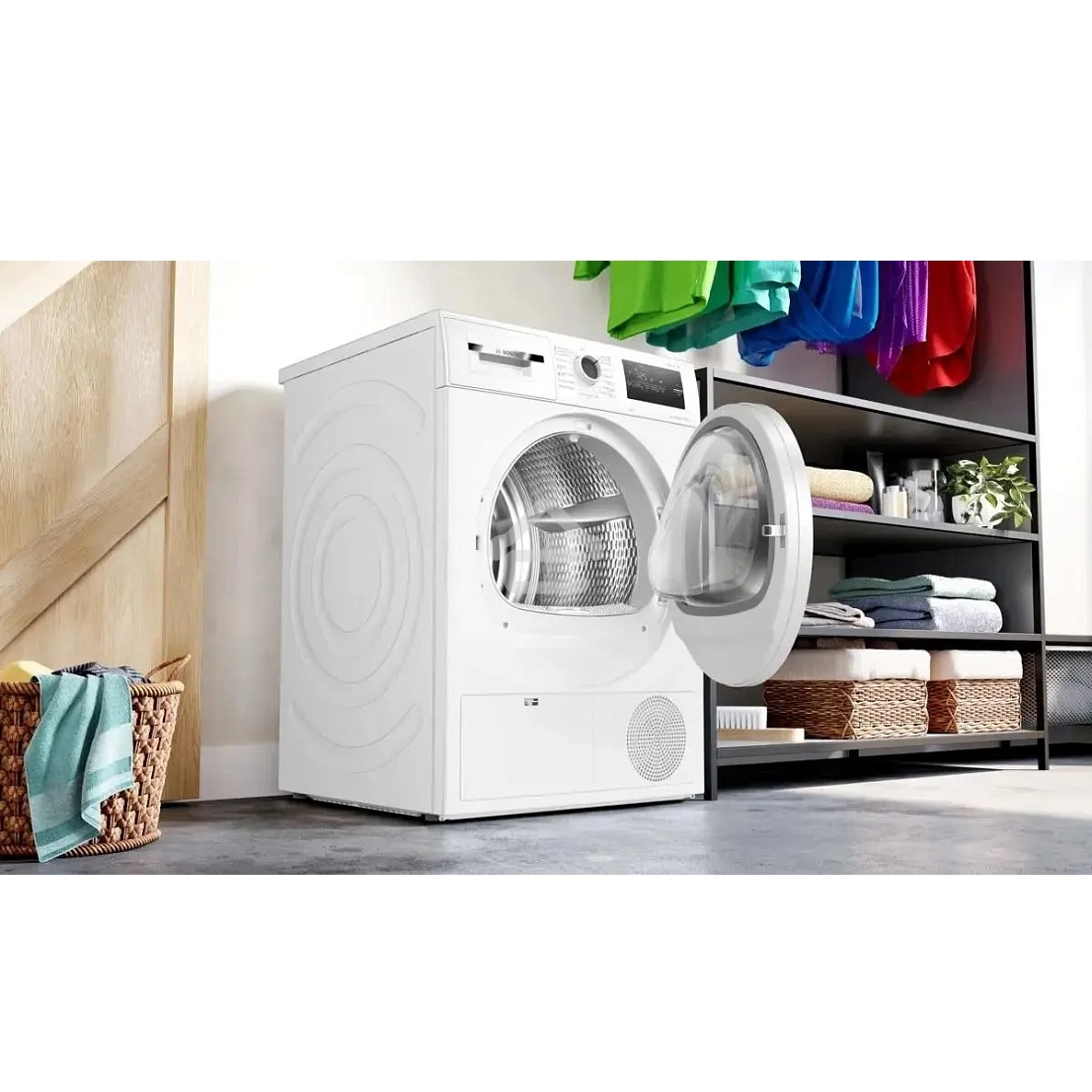Сушильная машина Bosch WTN86211ME белый, 8 кг, сушка - конденсационная, программ - 13, 59.8 x 84.2 x 61.3 см