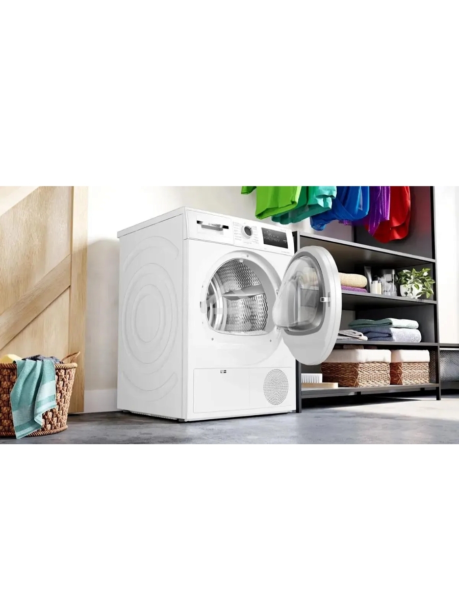 Сушильная машина Bosch WTN86211ME белый, 8 кг, сушка - конденсационная, программ - 13, 59.8 x 84.2 x 61.3 см