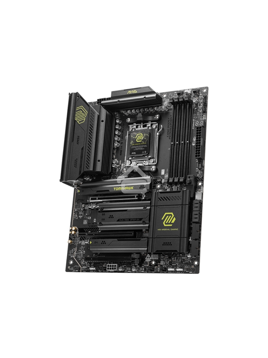 Материнская плата MSI MAG X870 TOMAHAWK WIFI, AM5, AMD X870, 4xDDR5, 4xSATA, 4xM.2, 1xPCI-E 3.0 x1, 1xPCI-E 4.0 x4, 1xPCI-E 5.0 x16, 1xHDMI, 2xUSB Type-C, 1x2.5Gb LAN, 2xUSB-A 3.2 Gen 1, 2xUSB-A 3.2 Gen 2, 2x3.5 мм, 7.1, Standard-ATX