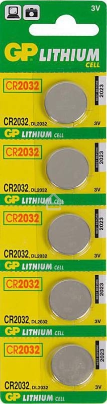 Элементы питания GP Lithium CR2032 (5шт)