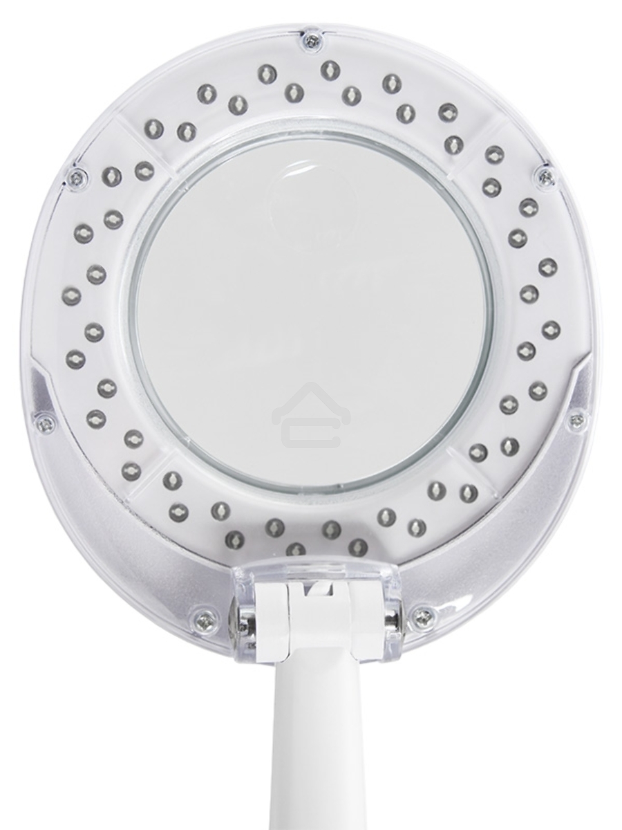 Лупа настольная 3D+12D Rexant с подсветкой 48 LED, белая