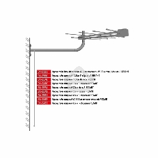 Кронштейн эфирный Rexant 30 см, белый