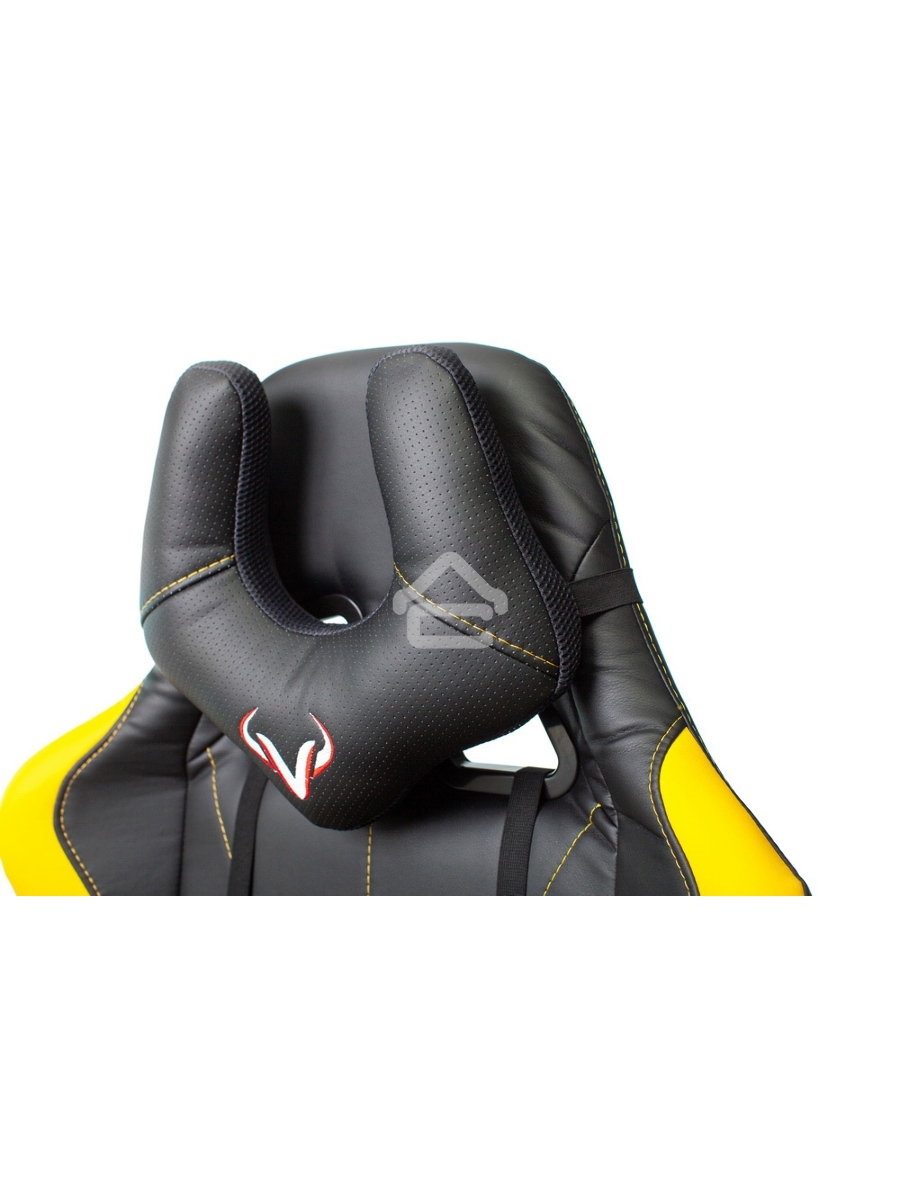 Кресло игровое Бюрократ VIKING 5 AERO YELLOW черный/желтый искусственная кожа