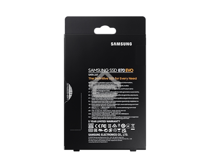 Накопитель SSD Samsung 4Tb 870 EVO, V-NAND, 2.5
