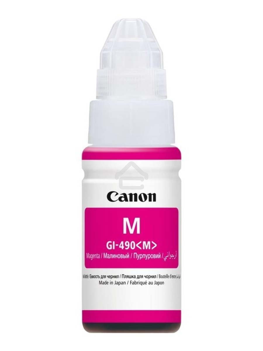 Чернила Canon GI-490M 0665C001 пурпурный для Canon Pixma G1400/2400/3400 (70мл)