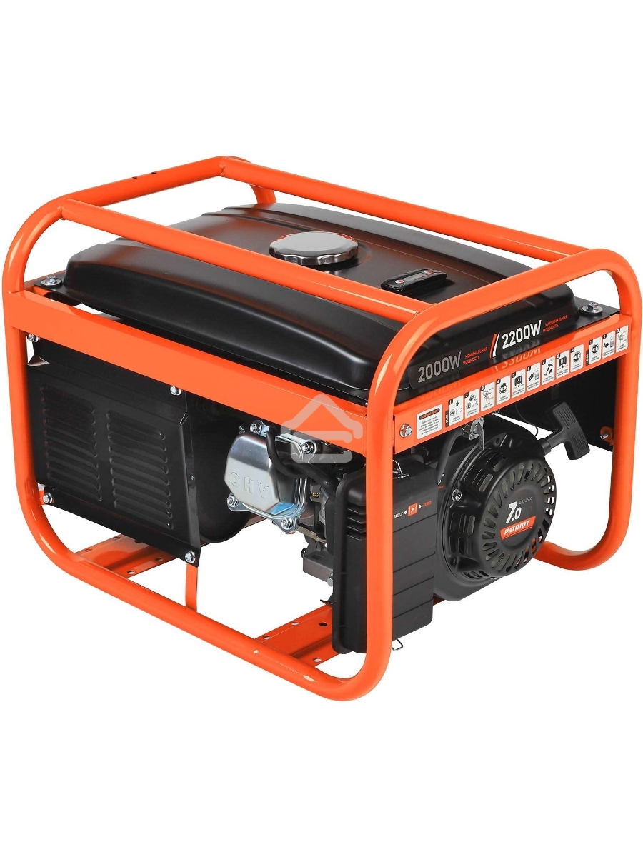 Электрогенератор бензиновый Patriot GRS 2500, 2.2 кВт, 75 дБ, 36,7 кг