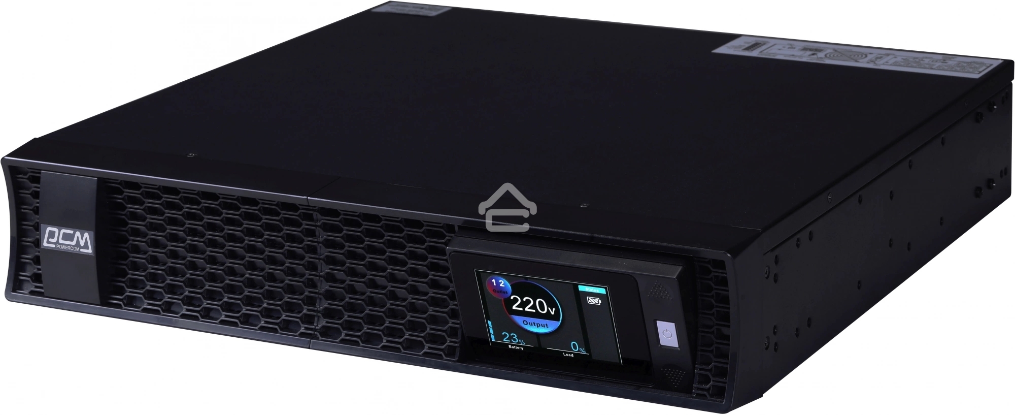 Источник бесперебойного питания Powercom Next, On-Line, 2000VA/2000W, Rack/Tower, 8*IEC320-C13 + 2*C19, LCD, Serial+USB, SmartSlot, подкл. доп. Бат.