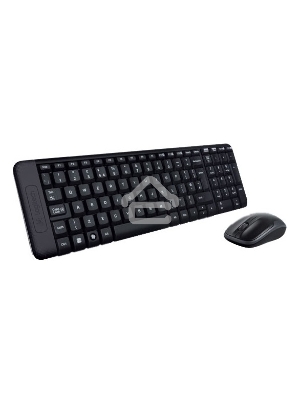 Клавиатура + мышь Logitech MK220 клав:черный мышь:черный USB беспроводная
