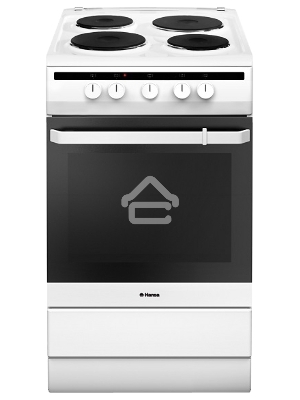Плита электрическая Hansa FCEW53000 белый, конфорок 4 шт, духовка 68 л, 50 см x 85 см x 60 см