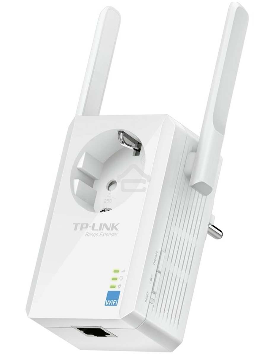 Сетевой адаптер TP-Link SOHO TL-WA860RE 300Mbps Wireless N Wall Plugged Range Extender with AC Passthrough, QCA(Atheros), 2T2R, 2.4GHz, 802.11b/g/n, 1 10/100Mbps LAN port, Range Extender button, Range Extender mode, suppo поставляется без кабеля RJ-45