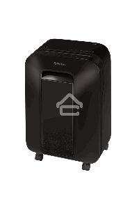 Шредер Fellowes PowerShred LX200 черный (секр.P-4)/перекрестный/12лист./22лтр./скрепки/скобы/пл.карты