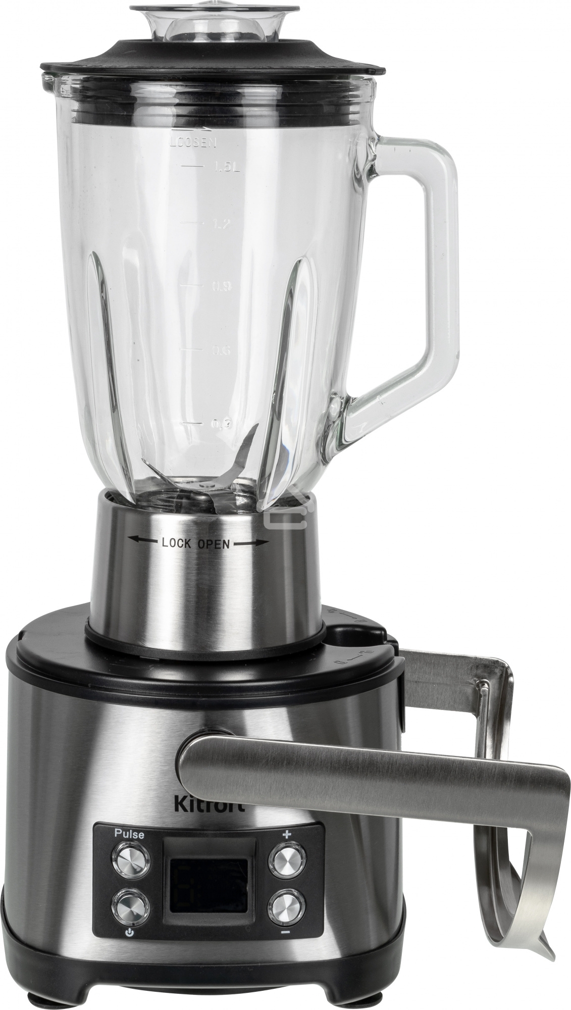 Кухонный комбайн Kitfort KT-1395 800Вт серебристый/черный