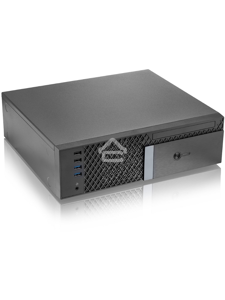 Компьютерный корпус с блоком питания 300Вт. Foxline FL-1001 mATX case, black, w/PSU TFX 300W, w/2xUSB2.0+2xUSB3.0, w/1xcombo audio, w/pwr cord, w/ 8cm FAN