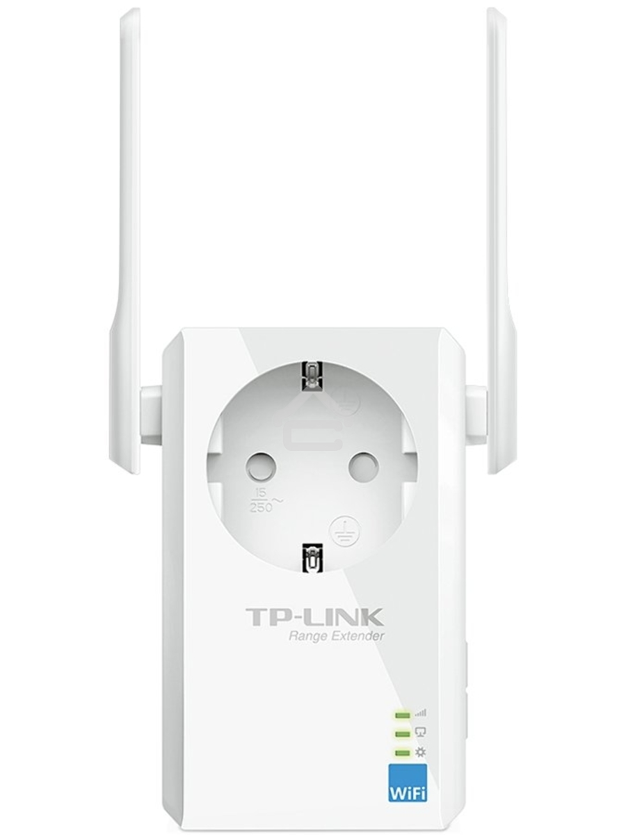 Сетевой адаптер TP-Link SOHO TL-WA860RE 300Mbps Wireless N Wall Plugged Range Extender with AC Passthrough, QCA(Atheros), 2T2R, 2.4GHz, 802.11b/g/n, 1 10/100Mbps LAN port, Range Extender button, Range Extender mode, suppo поставляется без кабеля RJ-45